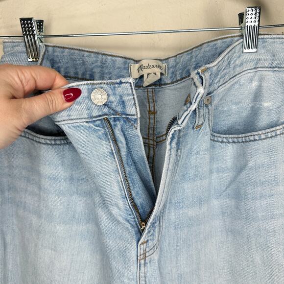 Madewell The Curvy Perfect Vintage Fitzgerald Light Wash Denim High Rise Jeans - Picture 7 of 16